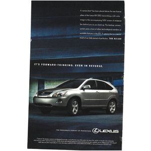 Lexus Rx 330 Luxury Car Auto 2000s Print Ad
